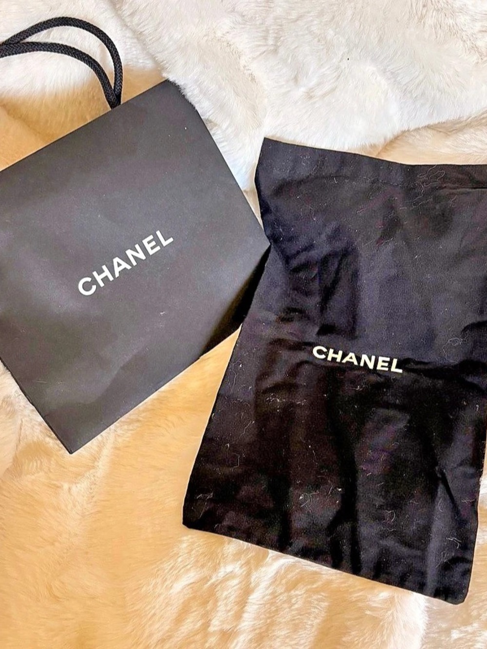 Black Shopping Bag & Pouch